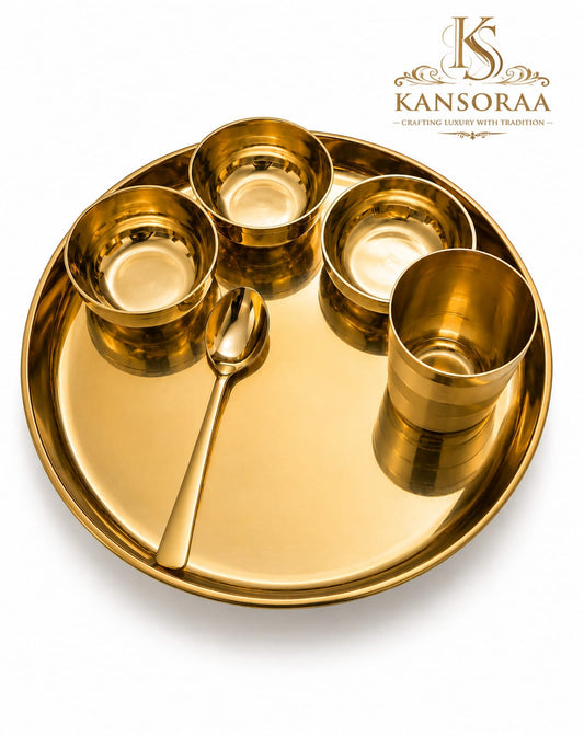 Kansoraa Premium Kansa Thali Set