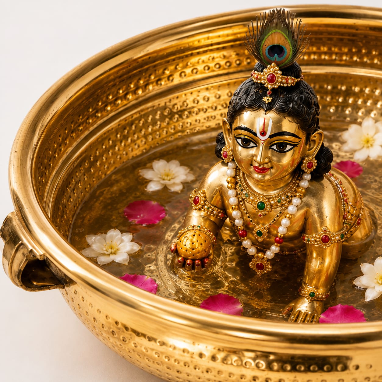 Kansoraa Premium Brass Bal Gopal Snan Patra