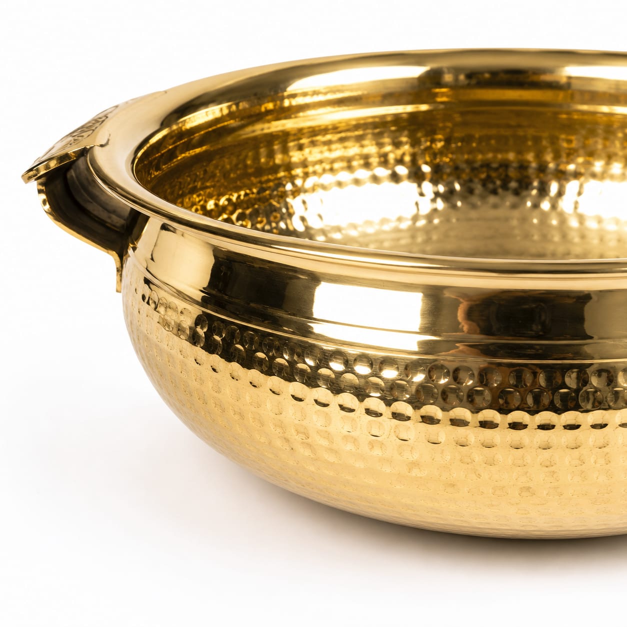 Brass urli hammered - 10 inches