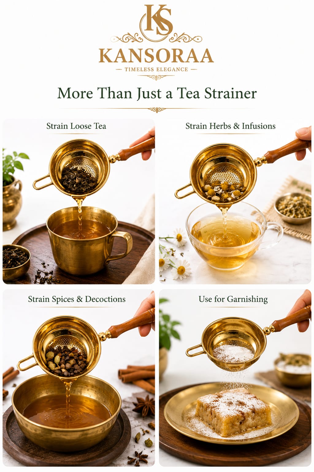 Brass Strainer - Small