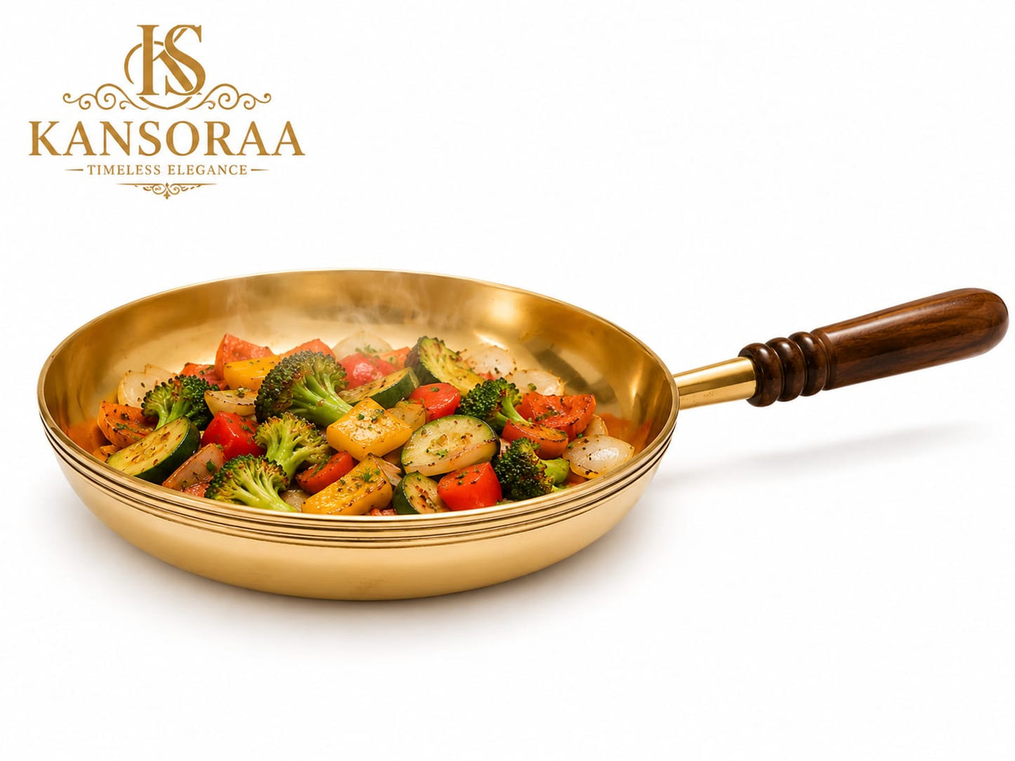 Brass shudh Brass fry pan