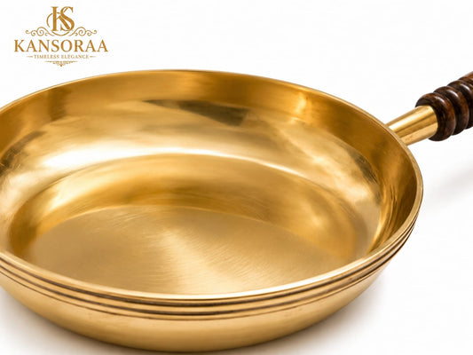 Brass shudh Brass fry pan